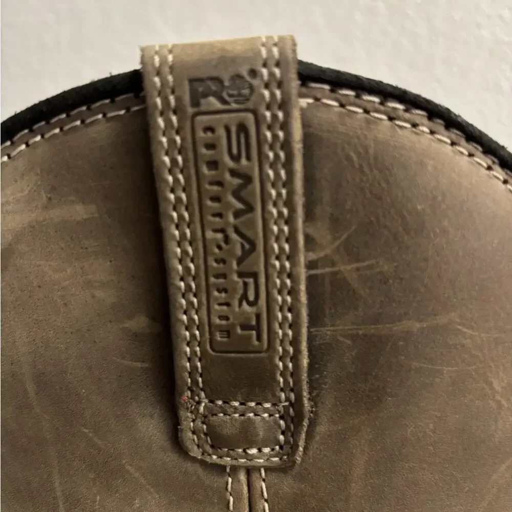 Timberland Pro Men’s Tan Western Style Waterproof Work Boots Size 10.5